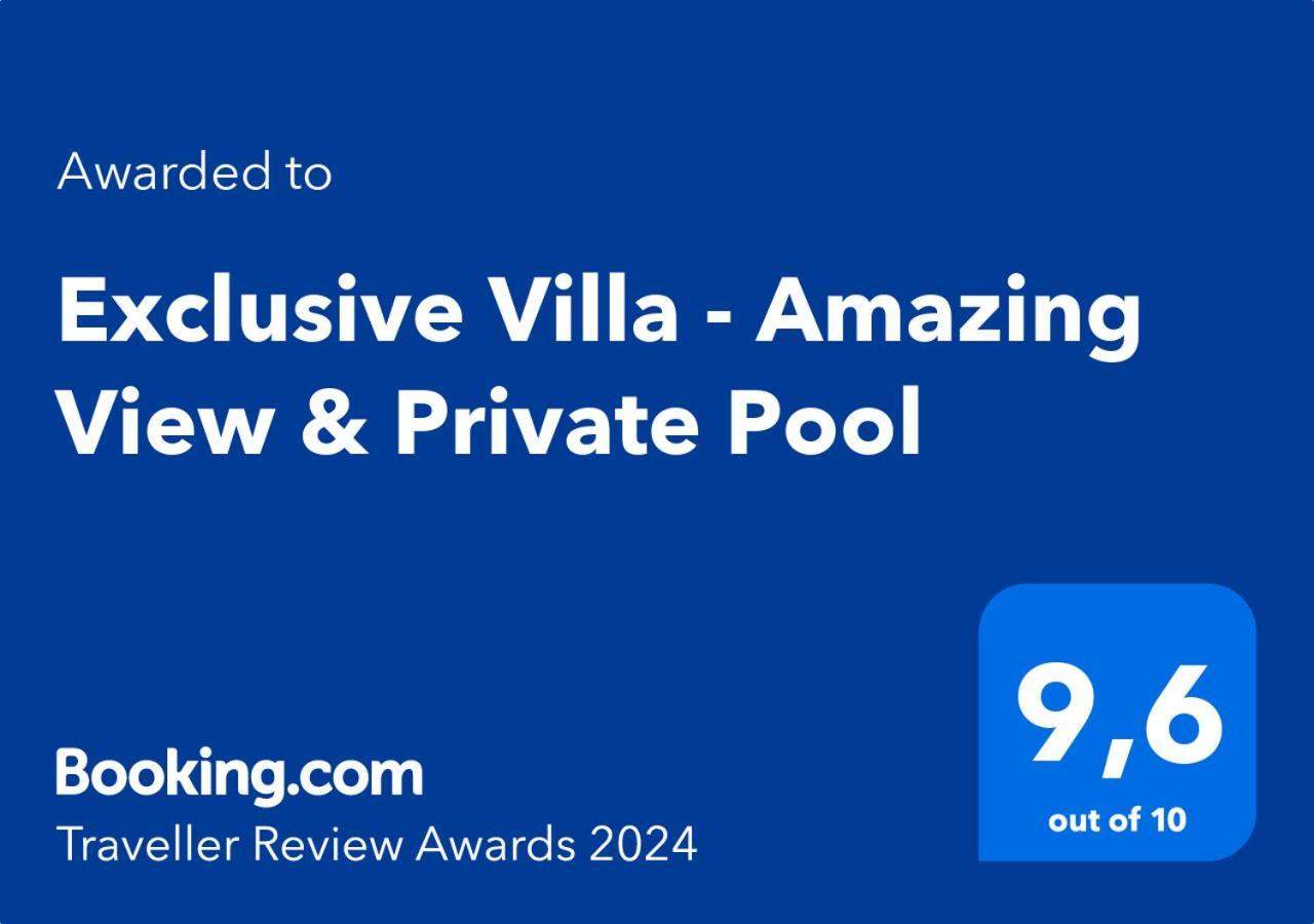 Exclusive Villa - Amazing View & Private Pool Agia Triada Exterior foto