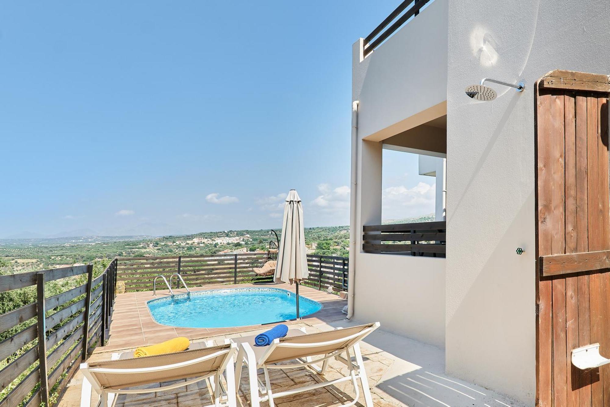 Exclusive Villa - Amazing View & Private Pool Agia Triada Exterior foto