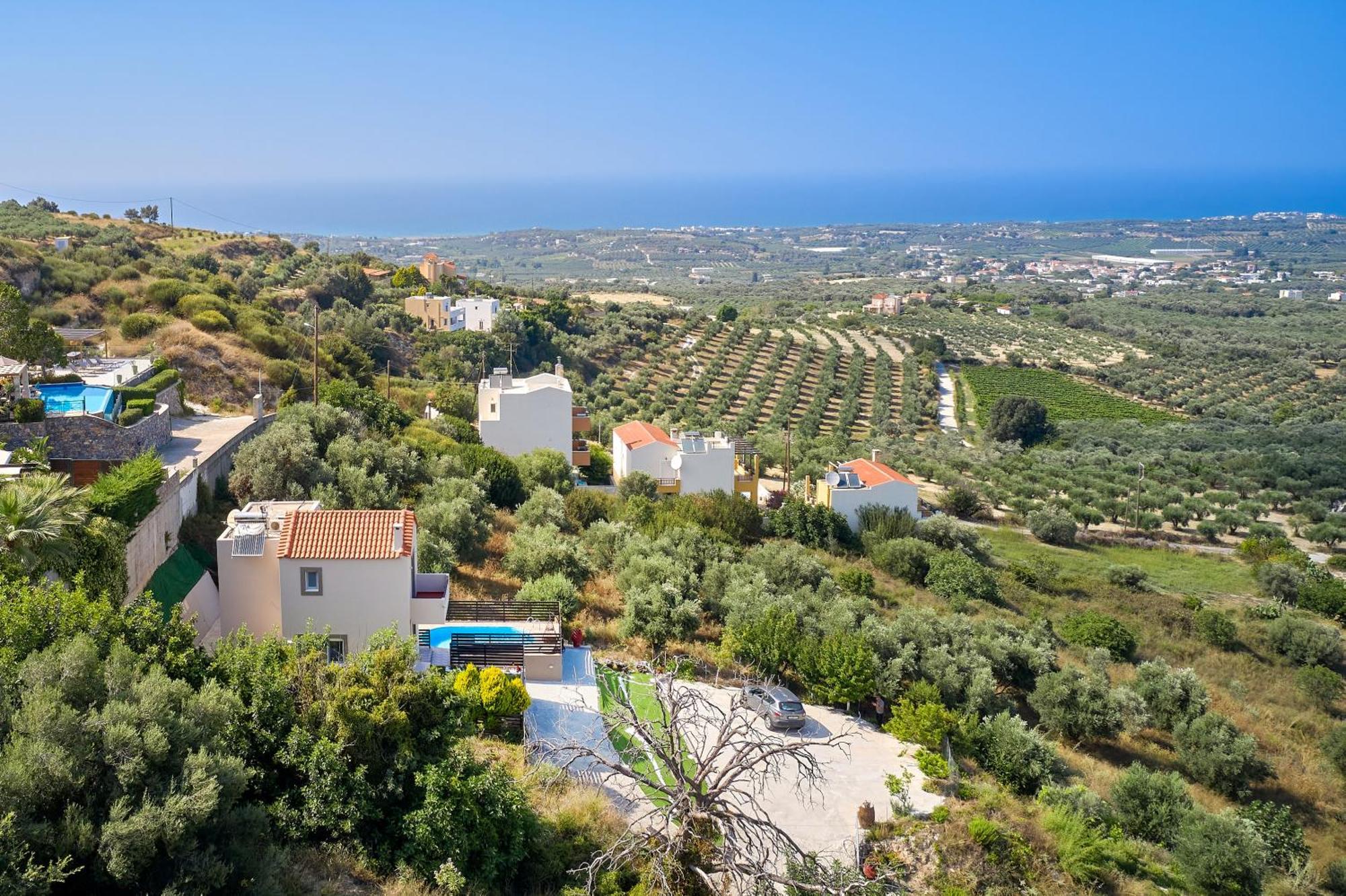 Exclusive Villa - Amazing View & Private Pool Agia Triada Exterior foto