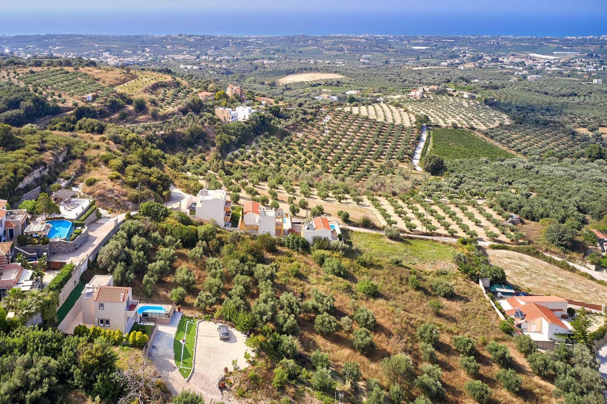 Exclusive Villa - Amazing View & Private Pool Agia Triada Exterior foto